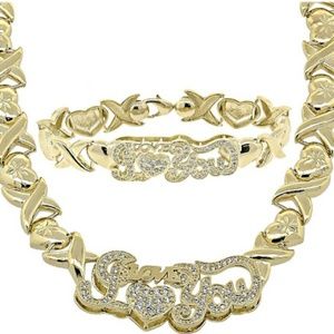 Chucky 18GOLD layered I LOVE U set